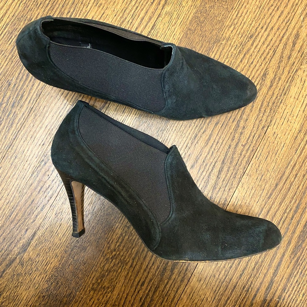 Costa Blanca Black Stiletto Heels (9.5) Made in Spain (GUC)